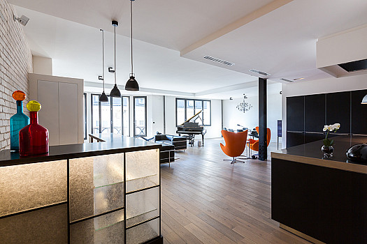 Paris Apartment, Living Room Bar