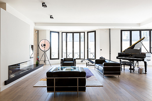 Paris Apartment, Living Room 
