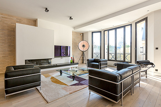 Paris Apartment, Living Room 